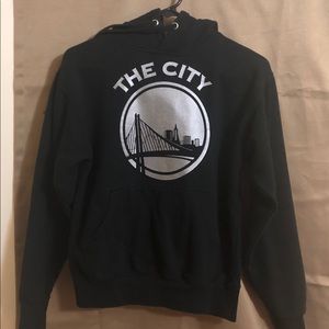 Black/Silver Graphic “The City” Hoodie